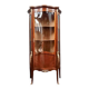 Curved display bookcase in Louis XV style marquetry circa 1900-1920