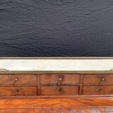 Restoration-era mahogany cylinder desk