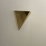 Paire d’appliques vintage géométriques, Laiton, France 1970