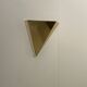 Pair of vintage geometric wall lights, Brass, France 1970