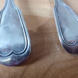 Christofle silver-plated fork and soup spoon