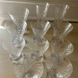 Argental Saint Louis crystal glasses