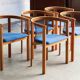 Ensemble de 5 chaises de salle à manger par Niels Jorgen Haugesen