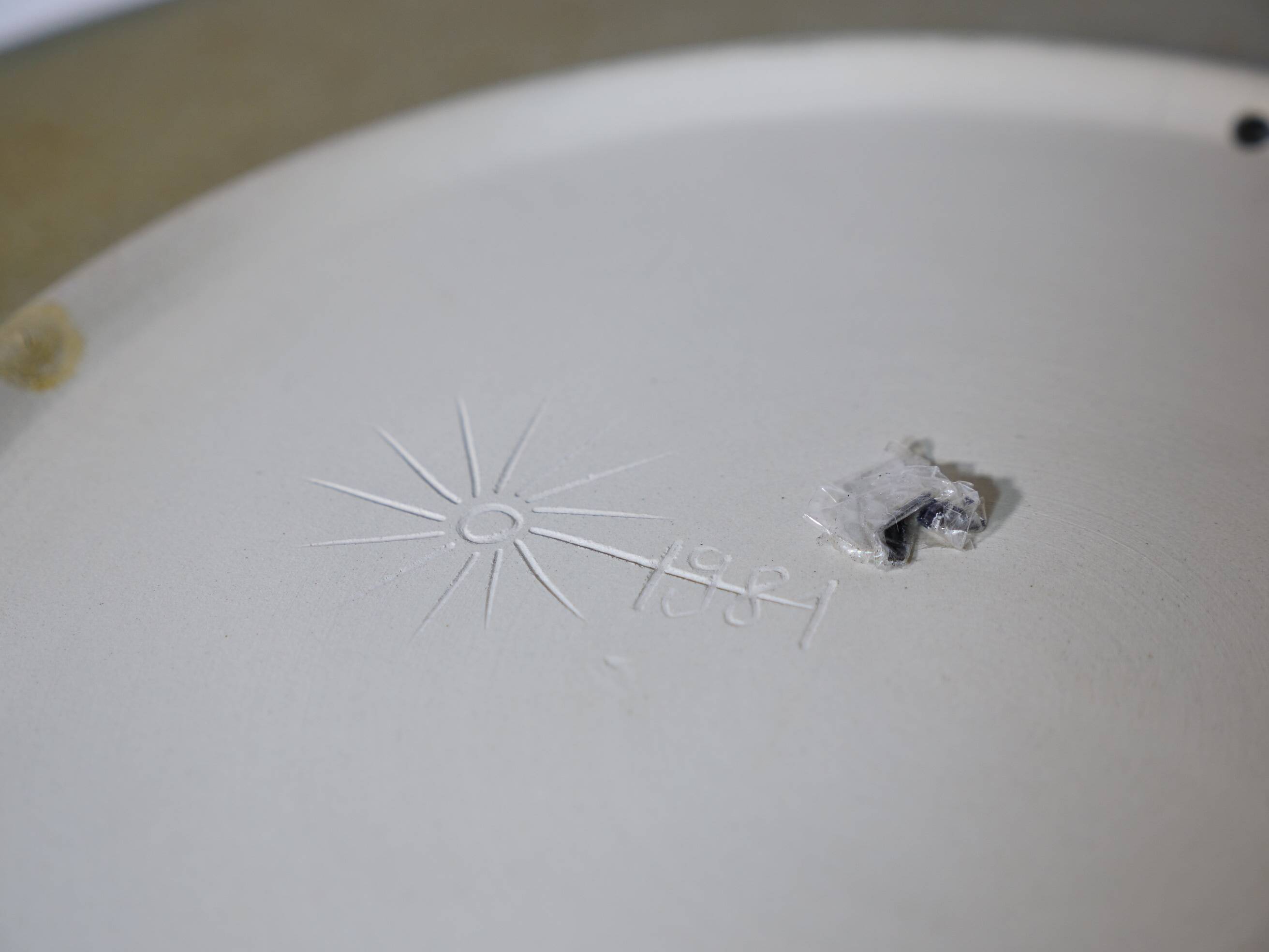 Scandinavian Studio Pottery Plate, Signed, 1970s