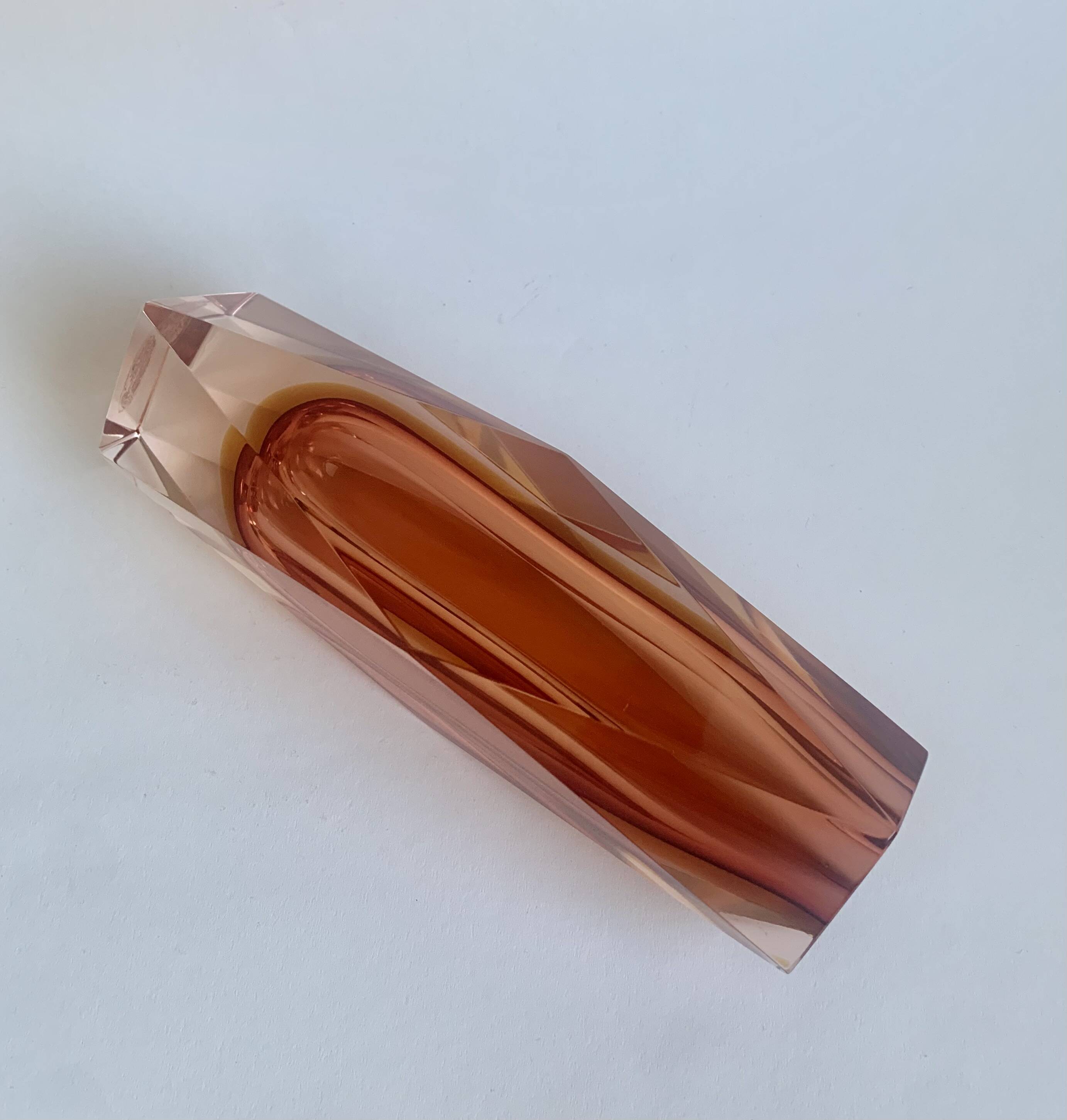 Vase by F. Poli for Murano, Italy, 1970s