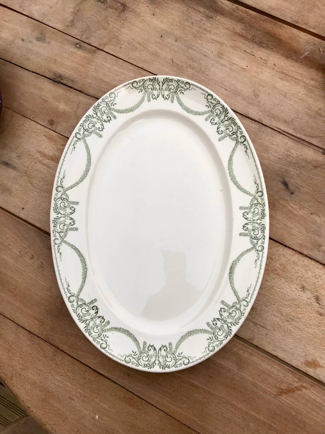 Oval serving dish Creil et Montereau Labrador Napoleon