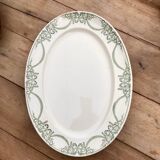 Oval serving dish Creil et Montereau Labrador Napoleon
