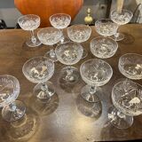 Beautiful lot of crystal glasses from Saint Louis