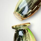 Deux anciens vases en faïence de Hubert Bequet (Belgique) - années 50