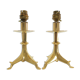 Pair of tripod lamps gilded bronze fondeur Poussielgue-Rusand