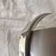 Chromed metal pear - 1 carafe and 6 amber crystal glasses - liquor cellar