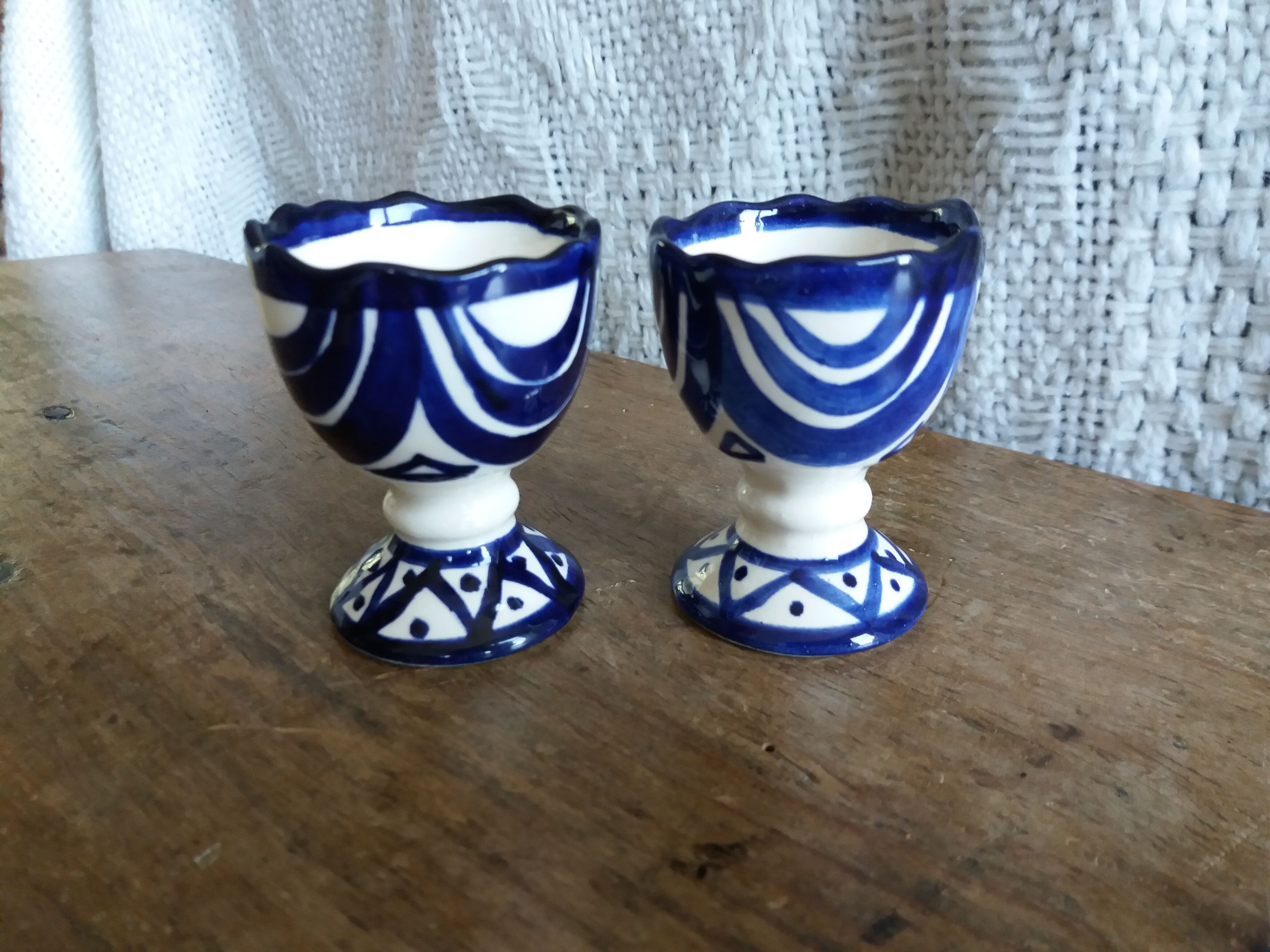 Coquetiers Saint Jean de Bretagne décor 1003 signed