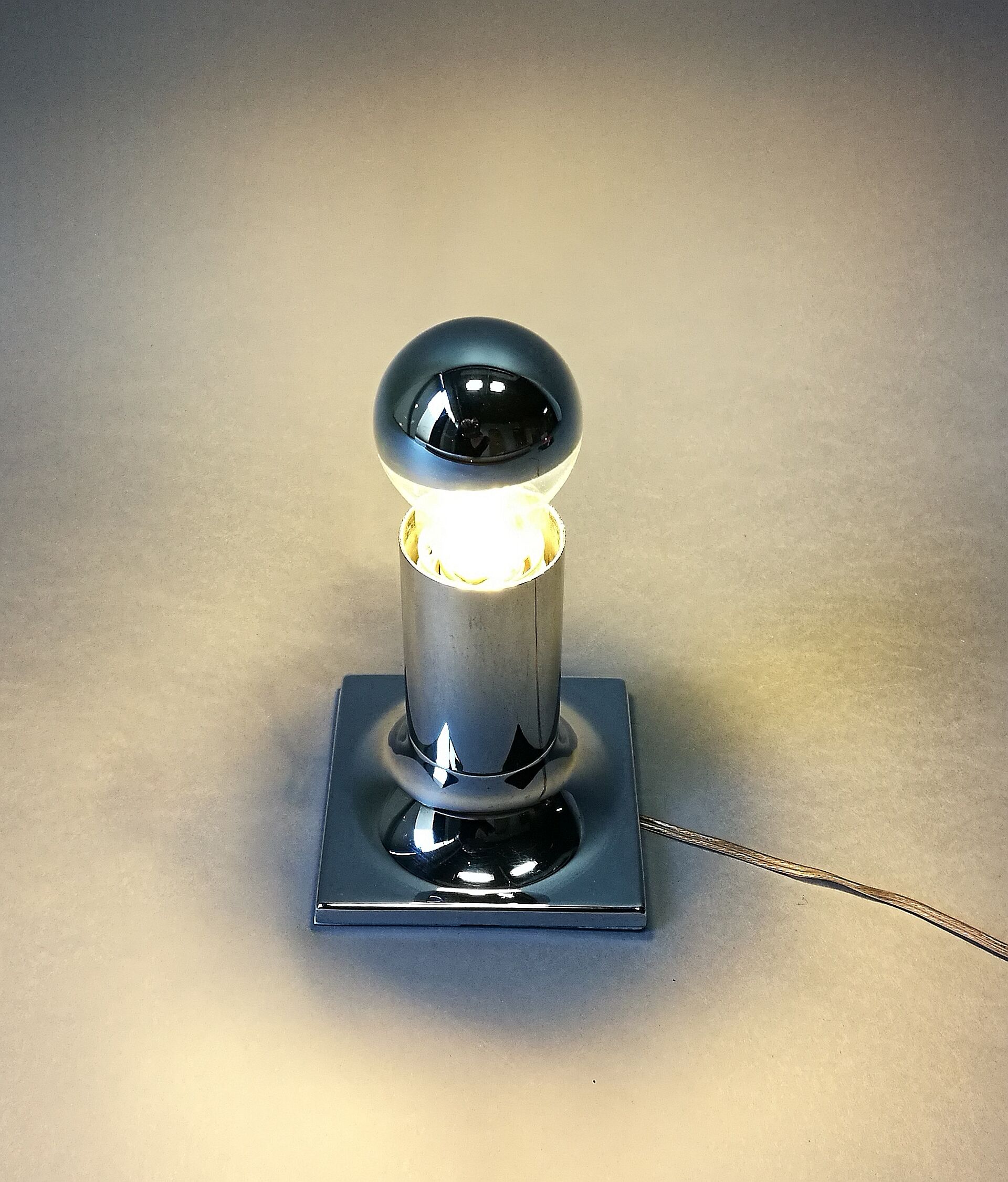 Rolf Krüger chrome wall light for staff in the 60s and 70s