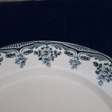 Plate in earthenware Boulenger iron earth Choisy Le Roi model Bordeaux diam 23 cm