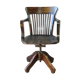 American office armchair with screws, solid oak, 1925/1930
