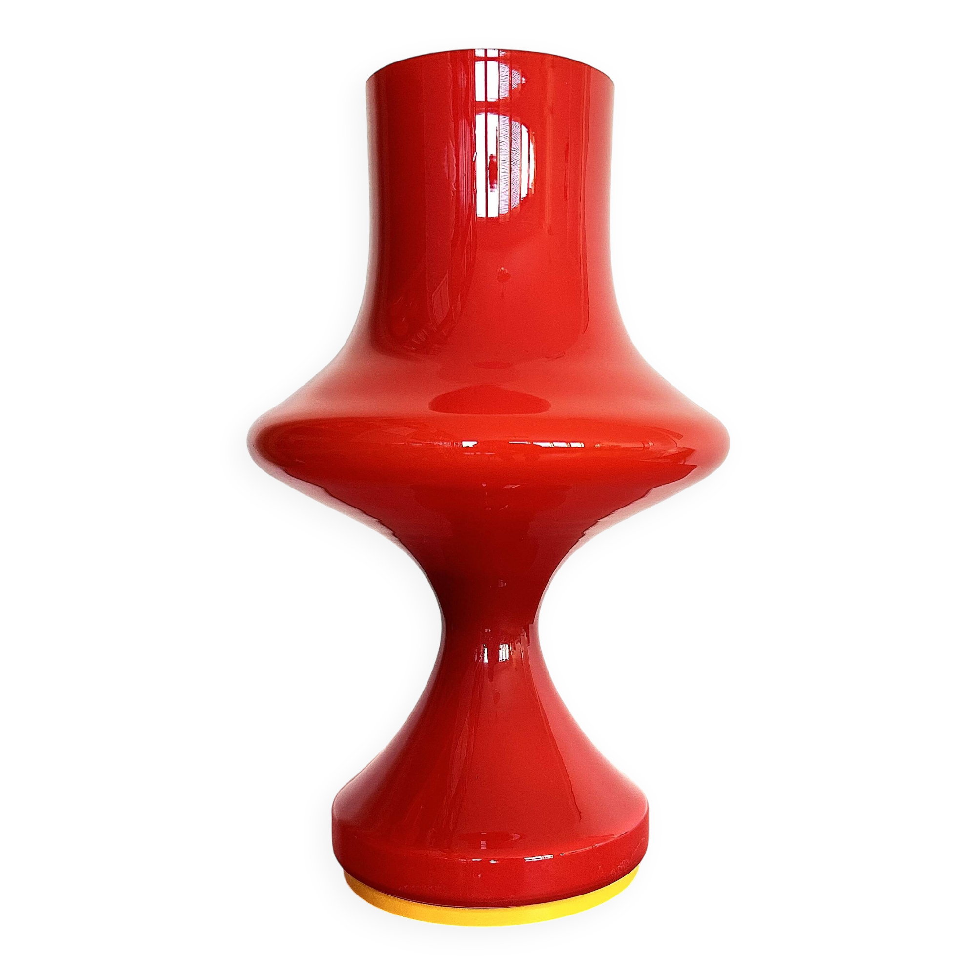 Mid-Century opaline glass table lamp