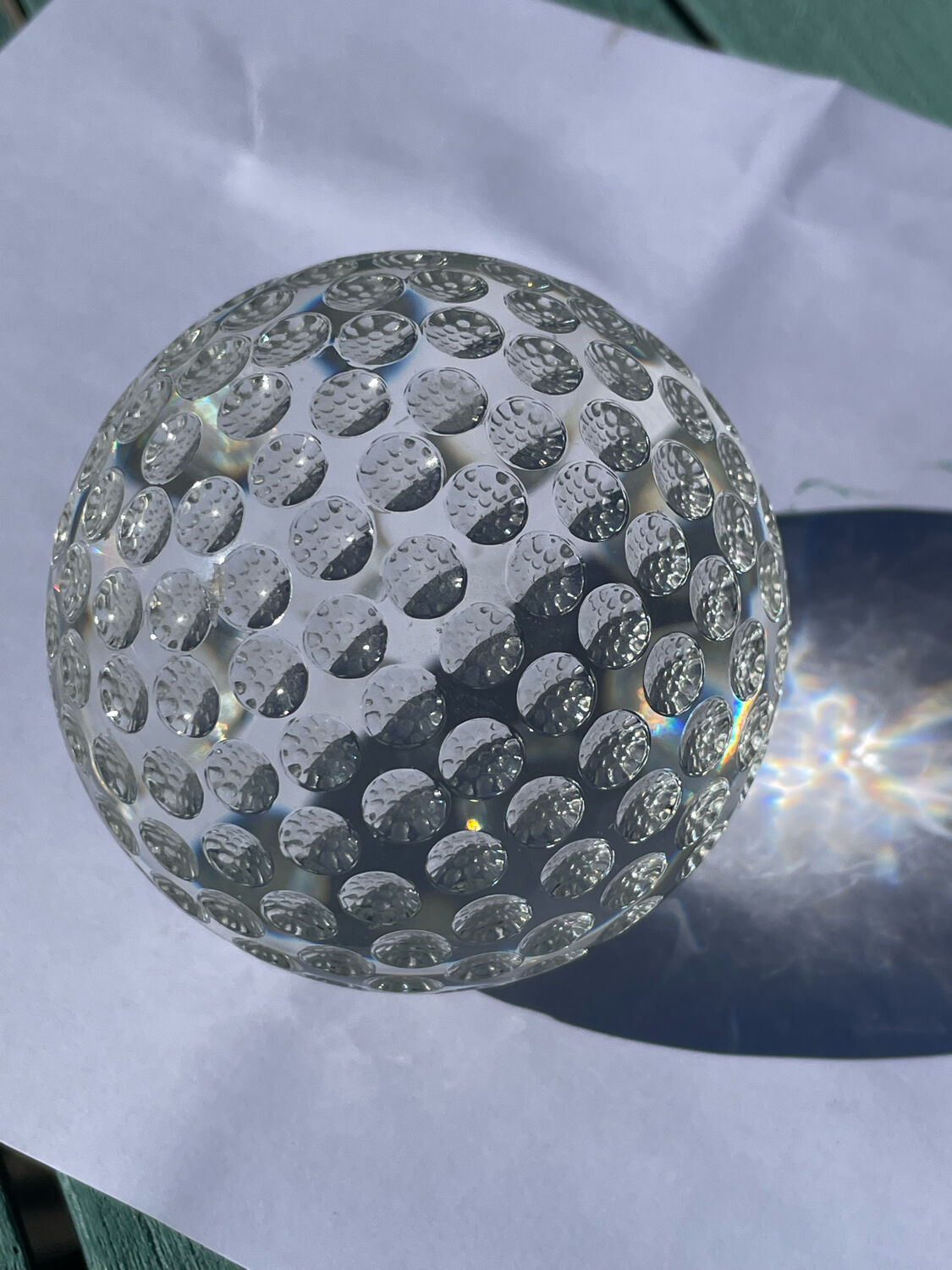 Glass ball paper press