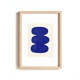 Trio of paints - majorelle blue - signed Eawy