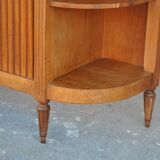 Console to Louis XVI style mahogany scrapers