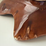 Vintage Vallauris decorative plate from the 50s/60s – glazed ceramic