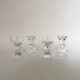 Vintage Holmegaard Per Lutken Hunter Jaeger Design Port Wine Glasses -