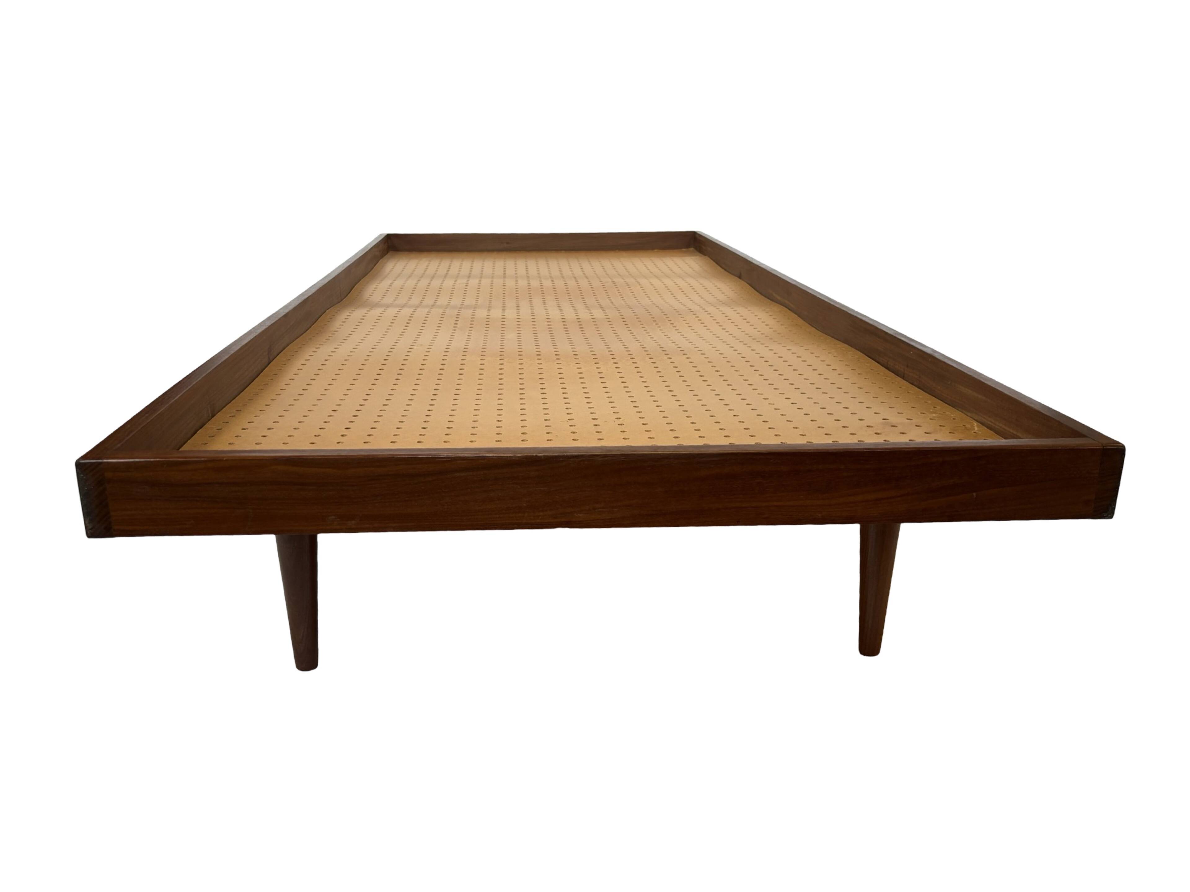 Vintage mid century daybed teak design with drawers