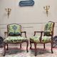 Pair of Louis XV Style Walnut Armchairs, 19th Century