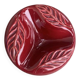 Verceram France Burgundy Red Slip Glazed Ceramic Ashtray