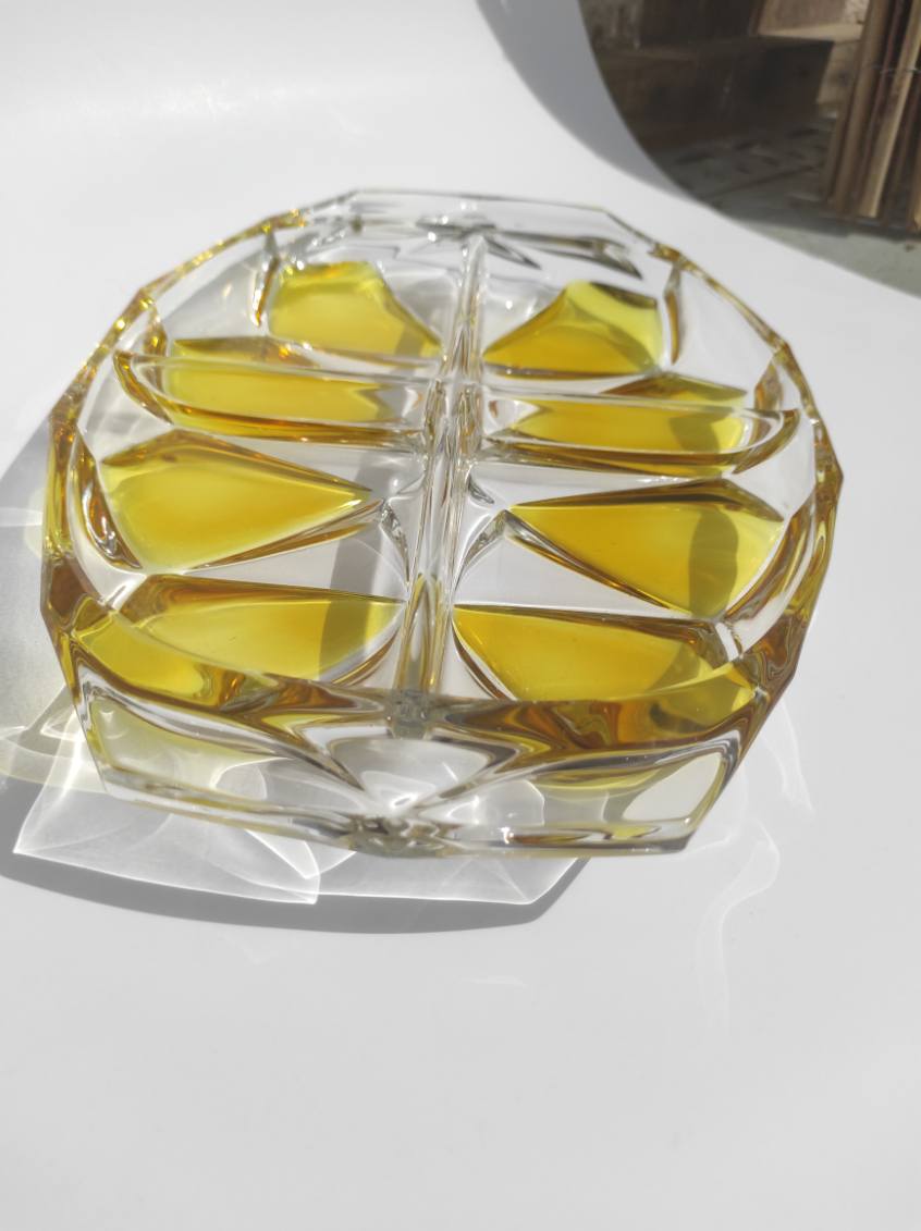 vintage dish Walther Kristallglas