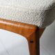 1950s/60s Scandinavian teak lounge chair with ottoman