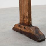 Rustic farmhouse bench in oak, France ca. 1820