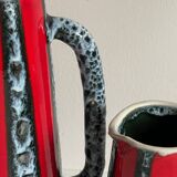 2 pichets, vases vintage en céramique d’art Luc Vallauris