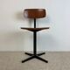 Office children's chair, wooden and metal, 70s