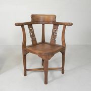 Ensemble de 2 chaises d'angle en teck, années 1980