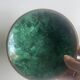 Bowls in natural malachite with brass edges - 1970s