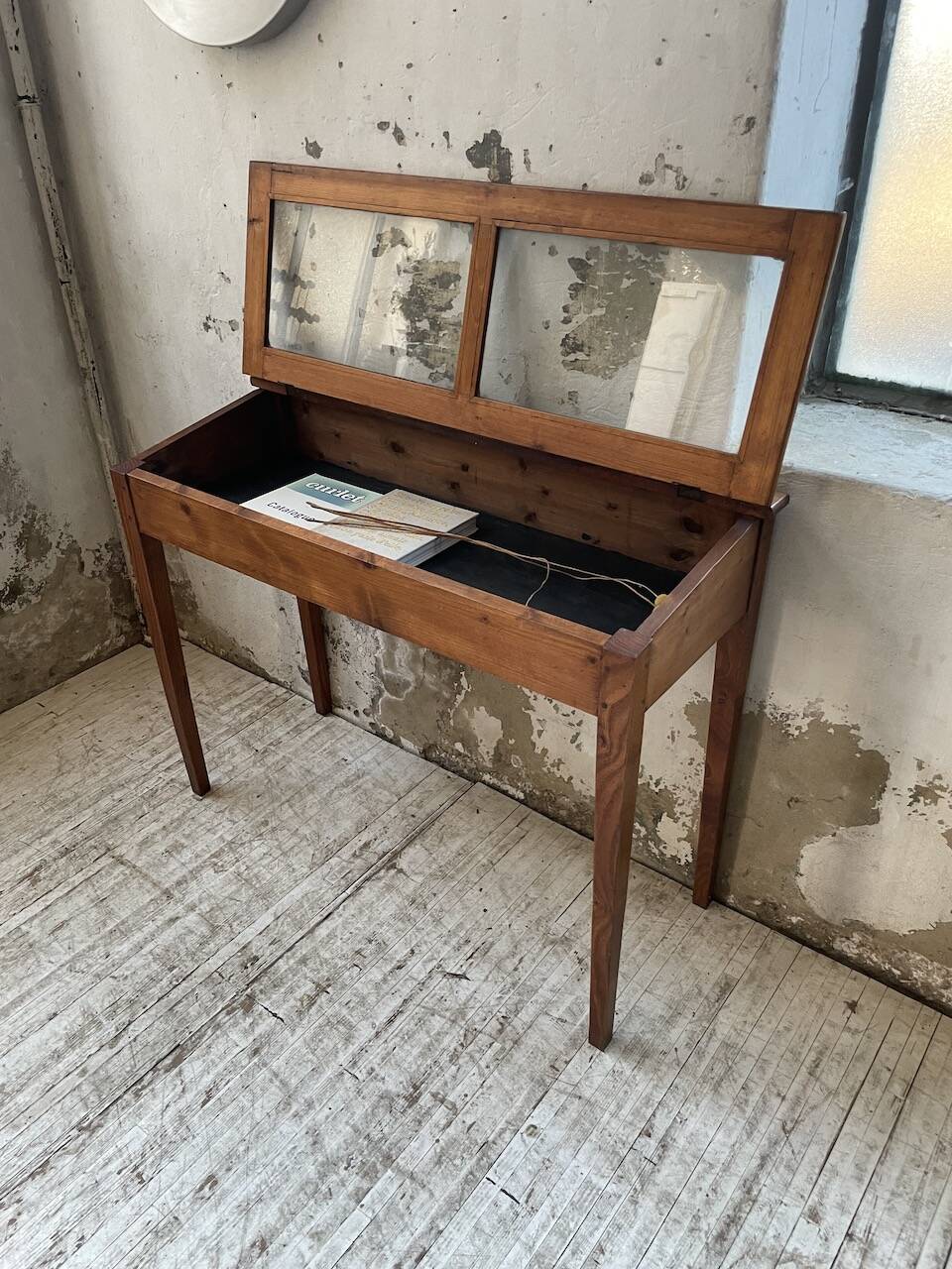 50s display cabinet side table