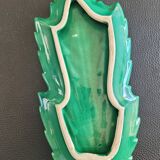 Green porcelain dandelion leaf bowl