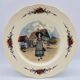 Set of 2 "Obernai" dishes from the Sarreguemines pottery.