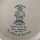 Antique earthenware dish from Luneville China Keller and Guerin 1889 "Chaillot de Vercor"