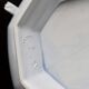 Antique Creil and Montereau earthenware tureen with blue pearl motif