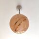 suspension glass globe pink and gold on a metal aluminium stem and structure