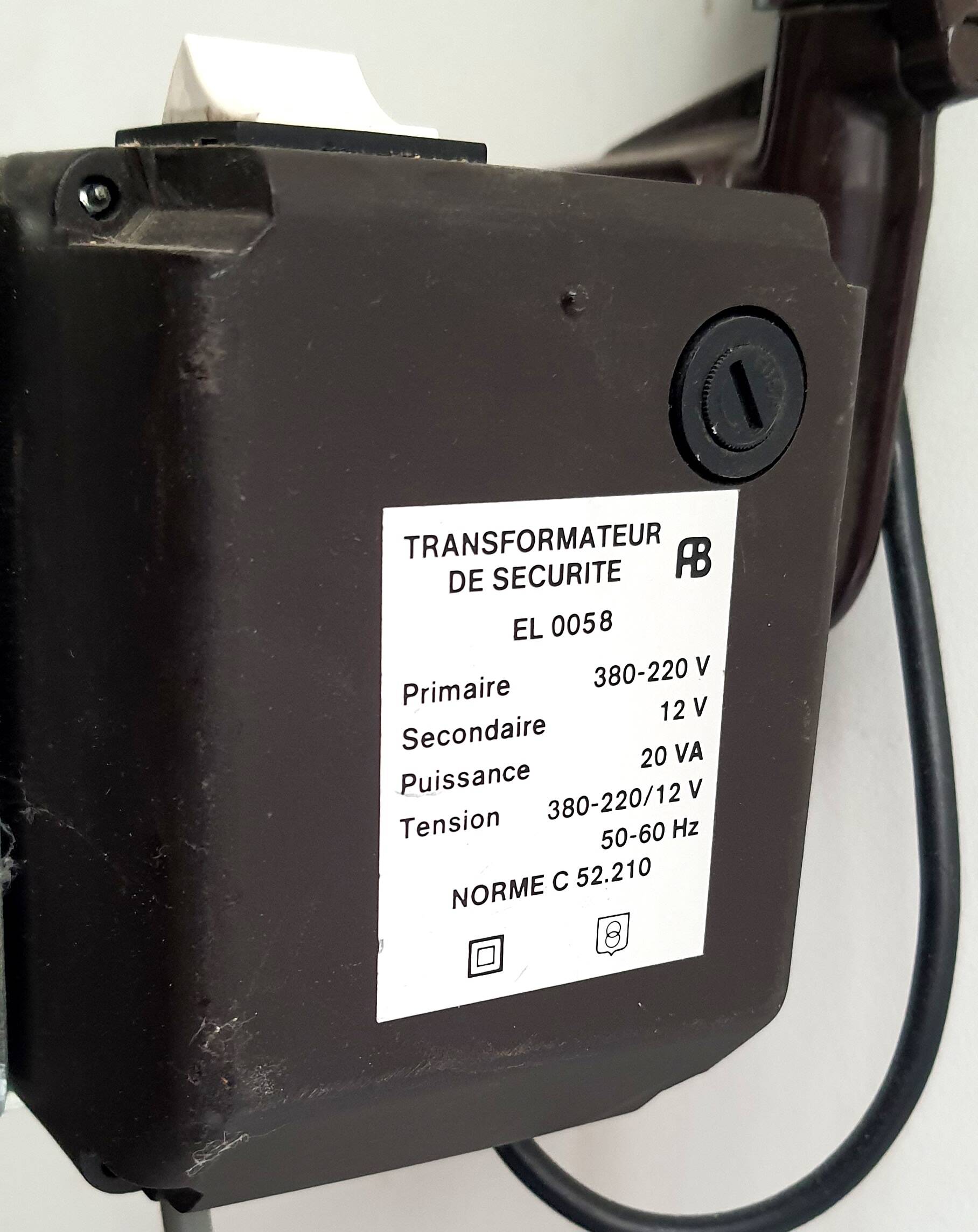 Vintage clip-on workshop lamp from the 50s/60s