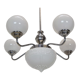 Art deco chrome chandelier,1930's.