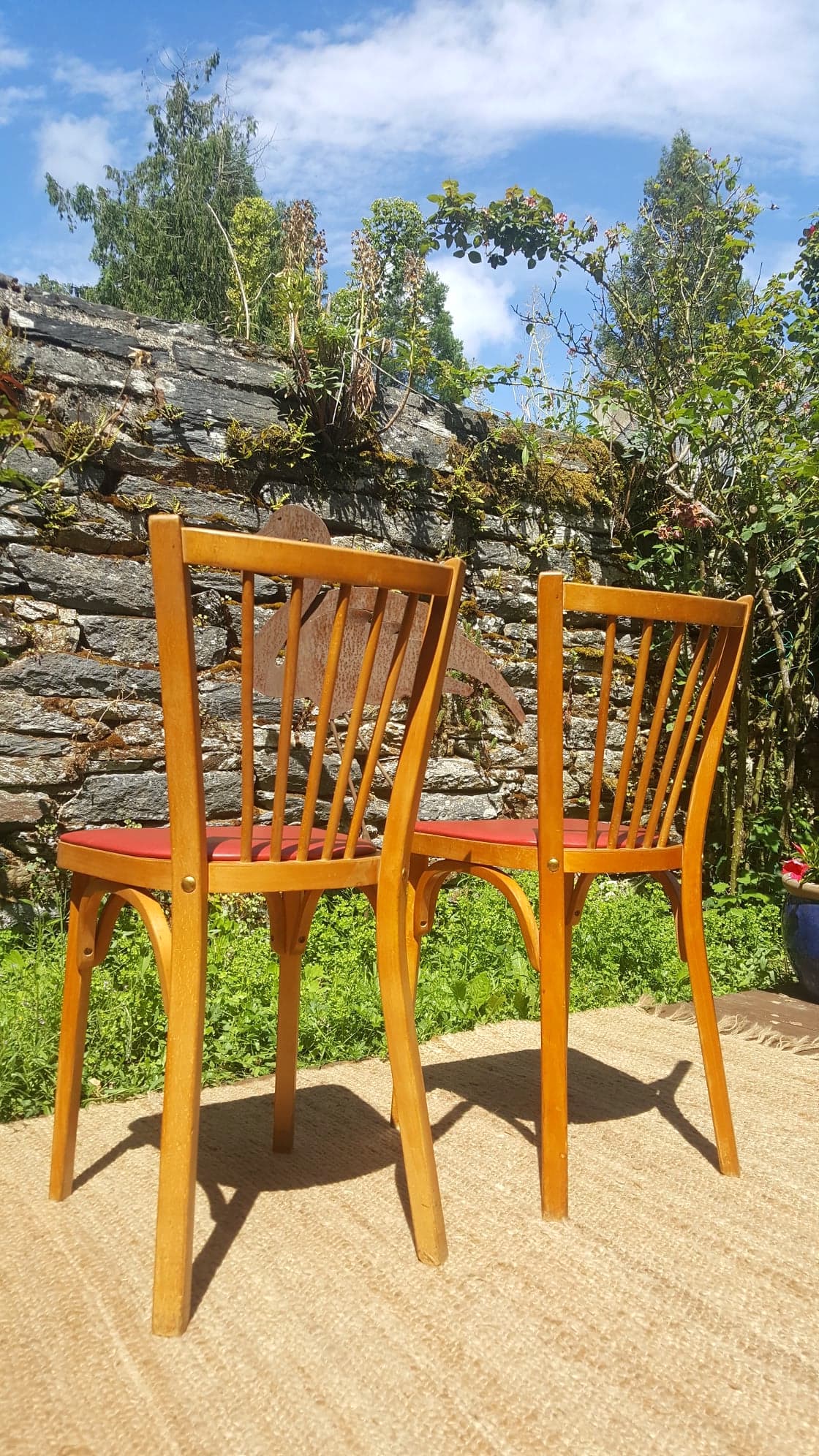 Paire de chaises de bistrot Baumann