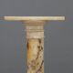 Colonne ancienne en albâtre à décorations géométriques XIXe siècle