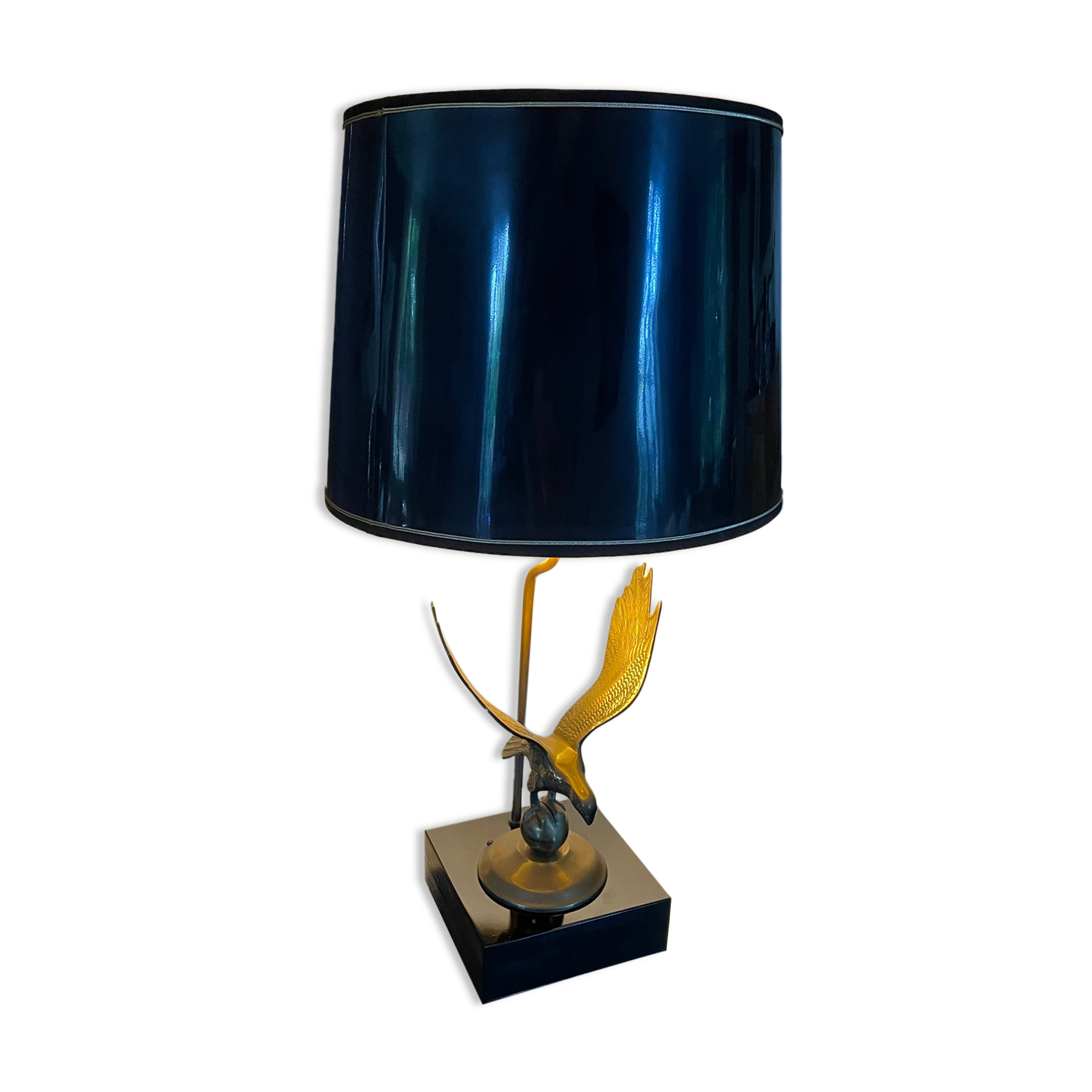 Lampe de table en bronze et laiton Selency