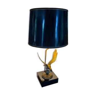 Table lamp in bronze and brass