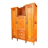 Asymmetrical Art Deco wardrobe, circa 1940
