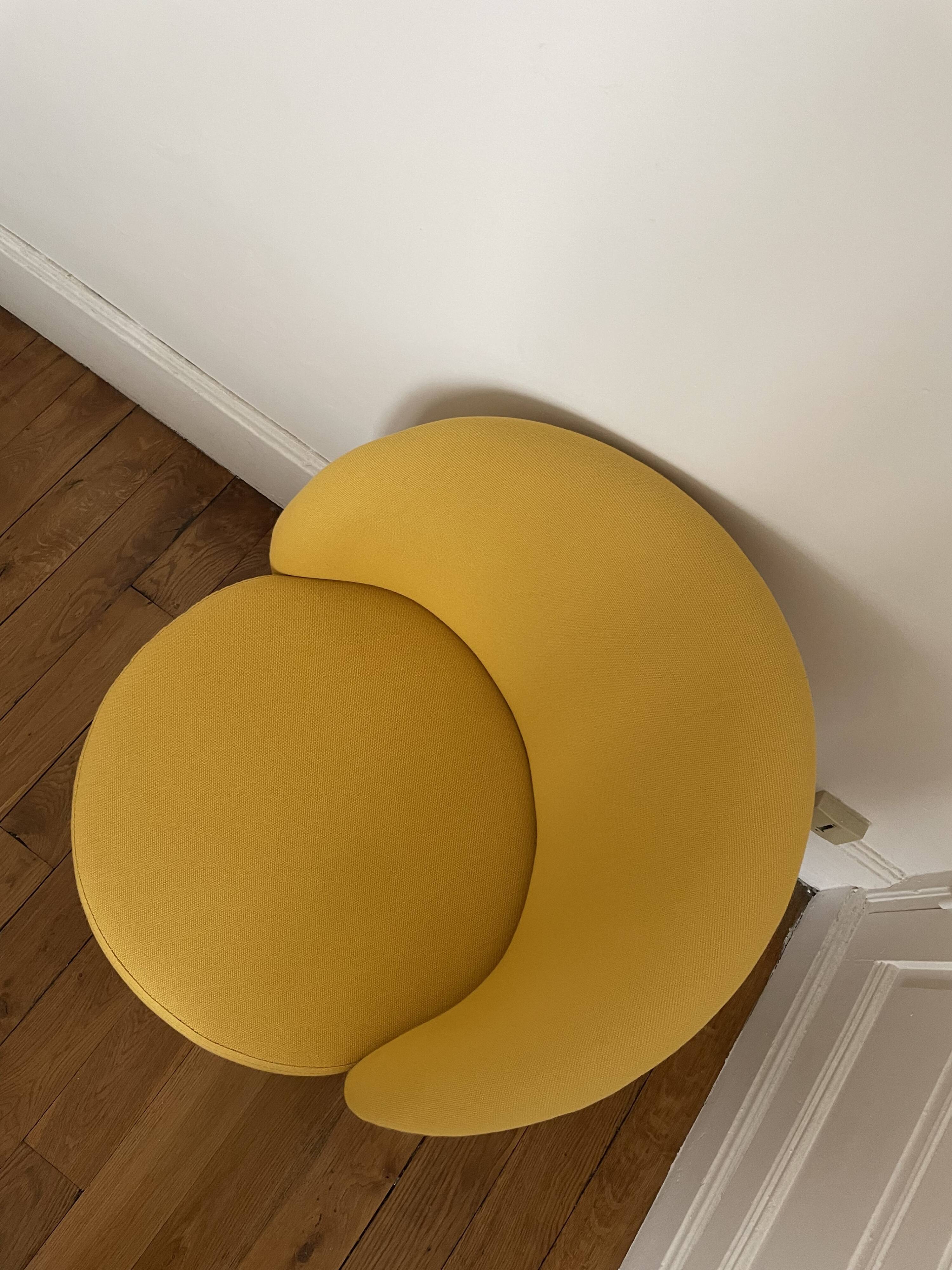 Fauteuil crapaud jaune moutarde habitat