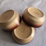 Set of earthenware ramekins from St Amand France